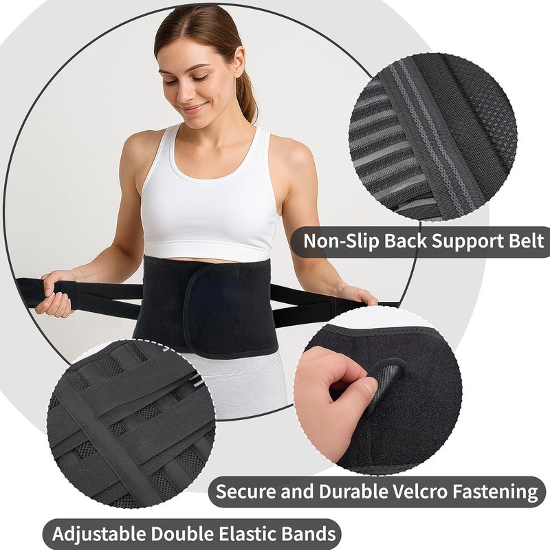 MoHern Back Support Belt for Women and Men, Soft Waist Trainer for Men, Non-Slip Fajas Para Hombres De Trabajo Pesado - Image 4